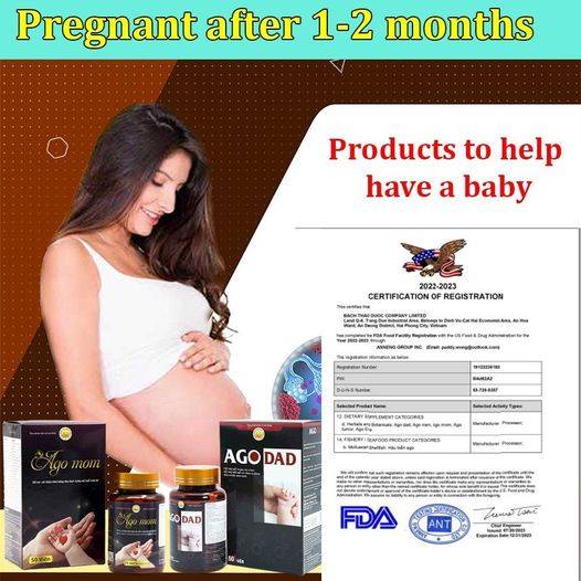 AGO MOM - nourishes eggs, prevents miscarriage, increases fertility, reduces infertility in PREGNANT women after 30 days .Treatment: Infertility, fibroids, polycystic, endometriosis, fallopian tube blockage, miscarriage, weak sperm..